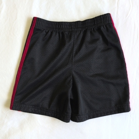 adidas black triple stripe activewear mesh shorts 3T toddler boys - Picture 4 of 5
